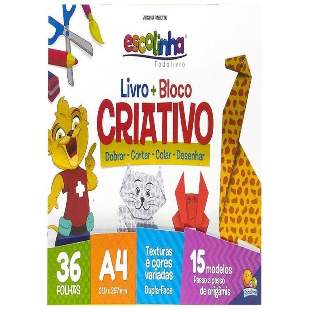 Livro + Bloco Criativo (Origami)