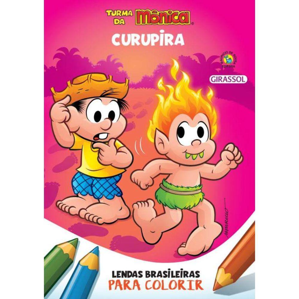 Turma Da Monica - Lendas Brasileiras Para Colorir - Curupira
