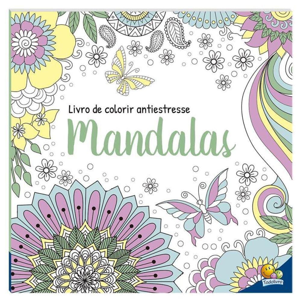 Livro De Colorir Antiestresse - Mandalas