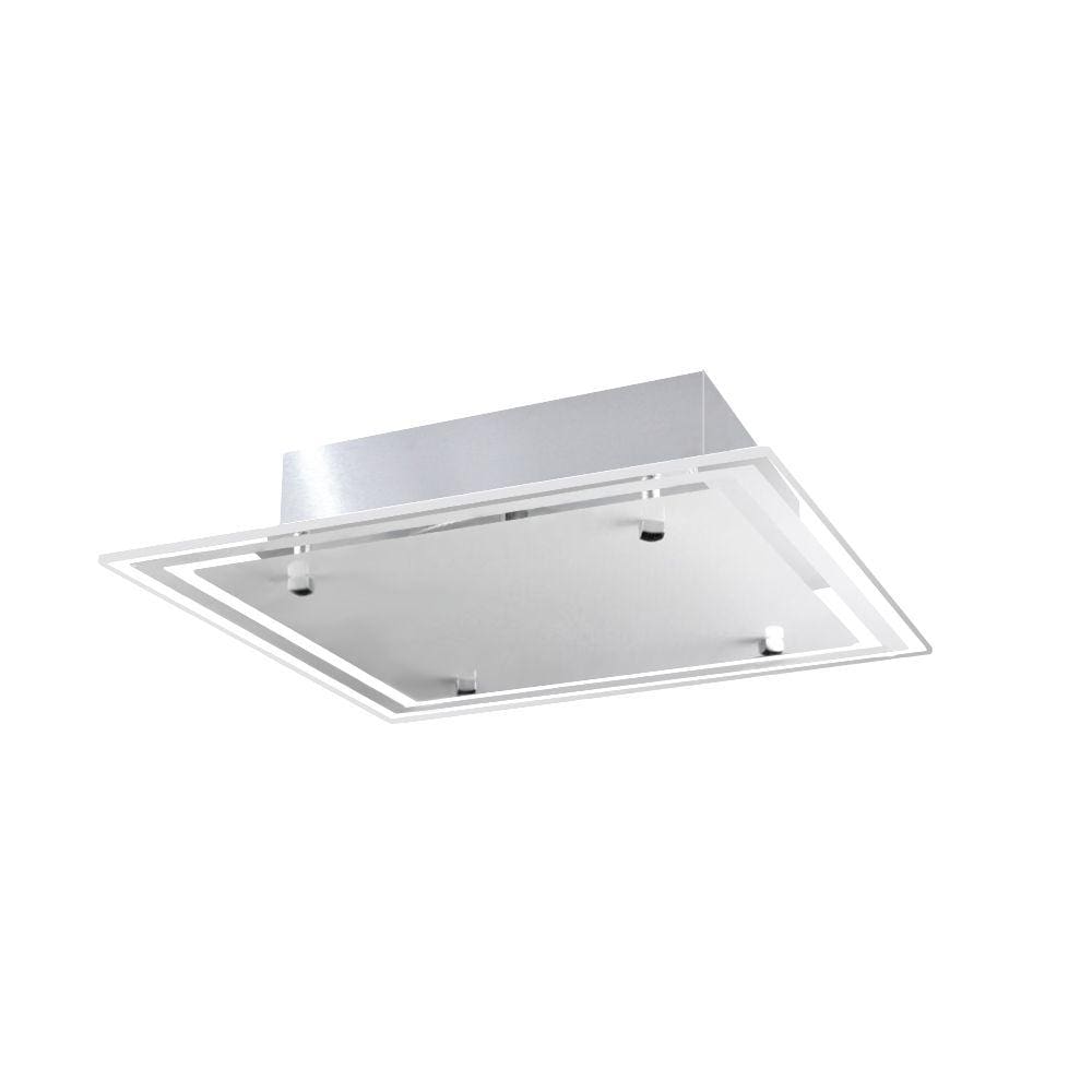 Lustre Plafon de vidro Ideal Para Sala Cozinha Banheiro Quarto - 30 cm x 30cm