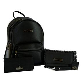 Mochila Feminina Bolsa Carteira Couro Sintético Wylliams