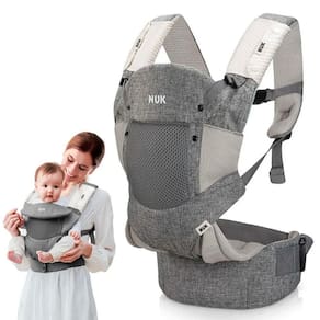 Canguru Ergonômico para Bebe NUK Ergonomic Comfort 3 em 1 Cinza