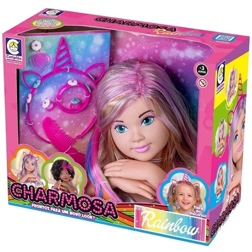 Boneca Charmosa Busto Rainbow Cotiplas 2578