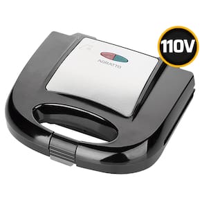 Grill Sanduicheira Eletrica Antiaderente 750w 110v Preta