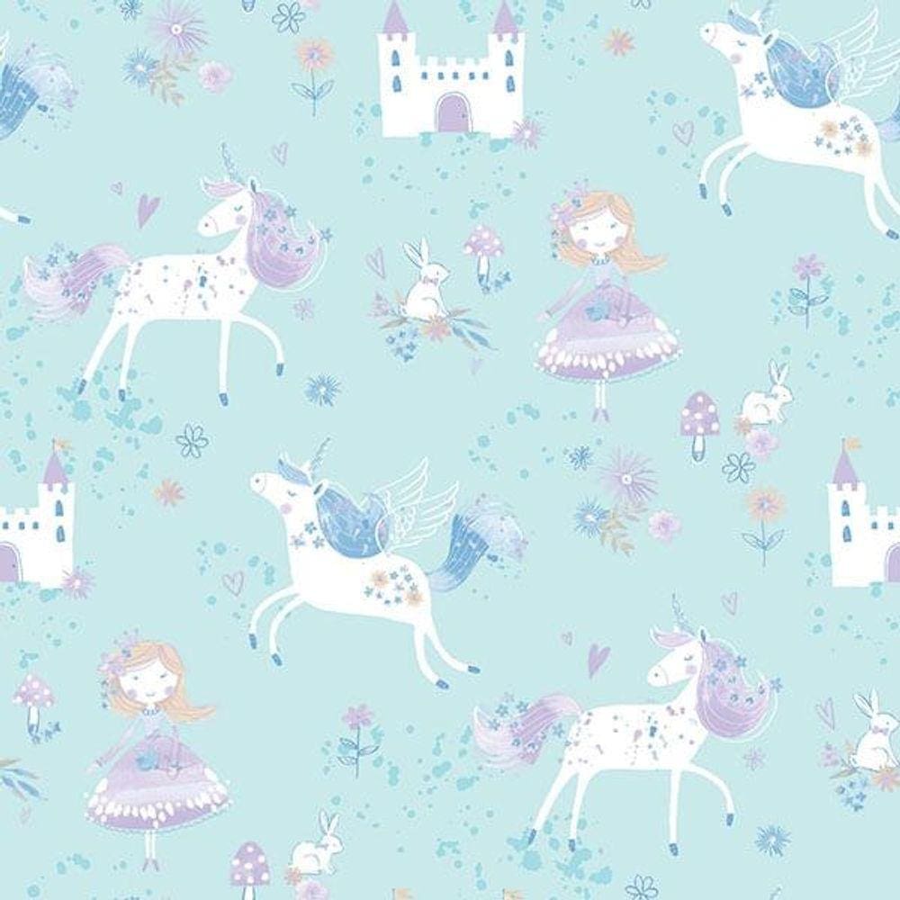 Papel de Parede Just 4 Kids Unicórnios G56524 - Rolo: 10m x 0,52m