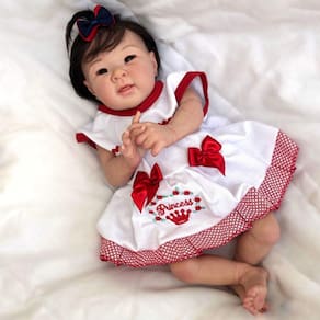 Bebê Reborn Menina Japonesa Silicone Fofa !!!!
