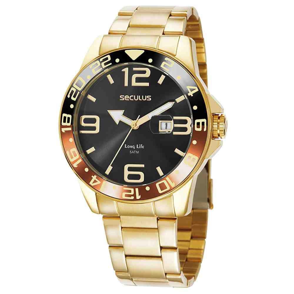 Relógio Seculus Masculino 44012GPSVDA2