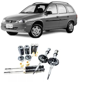 04 Amortecedores + 04 Kits Batente Corsa Wagon Dianteiro Traseiro 1997 Até 2001 GL GLS 1,6