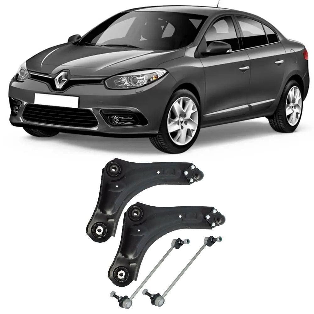Bandeja + Bieleta Renault Fluence Dianteira 2009 Até 2017 O Par