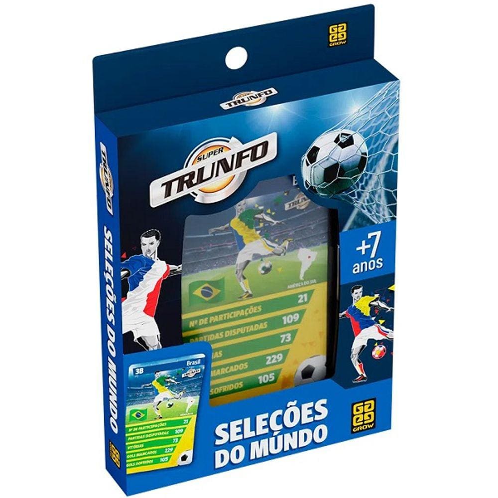 Jogo Super Trunfo Seleçoes do Mundo GROW