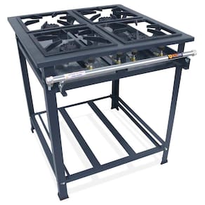Fogão Industrial 4 Bocas Alta Pressão P7 30x30cm MetalFour
