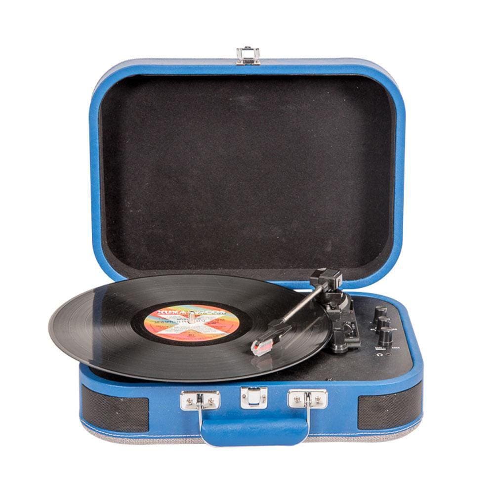 Toca-Discos Vinil Retrô Hills Azul 48.401 Classic