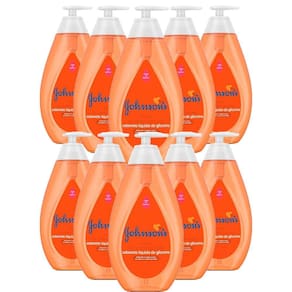 Kit 10 Sabonetes Líquido Johnson`s Cabeça aos Pés 750mL