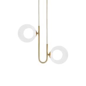 Lustre Pendente Quality Orbit II 1553 Dourado / Transparente G9 Bivolt