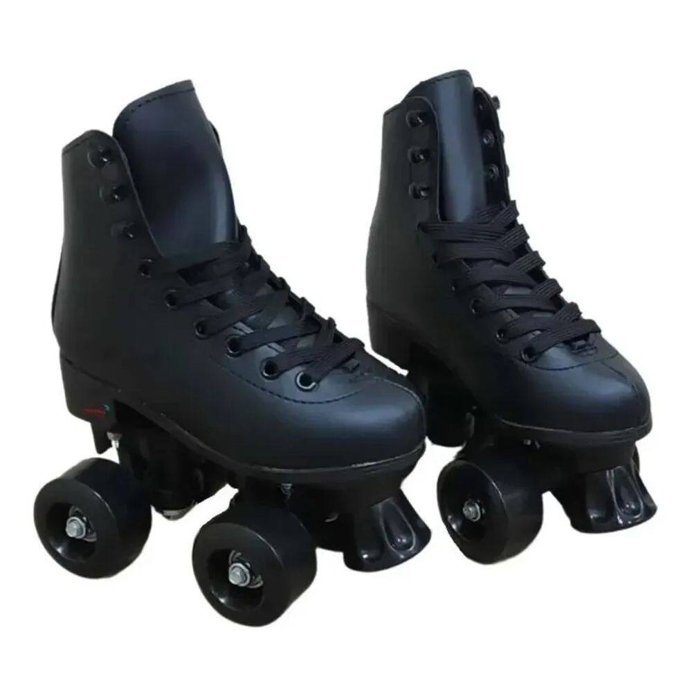 Patins Roller Skate 4 Rodas Ajustáveis Azul/branco Tam.30 a 33