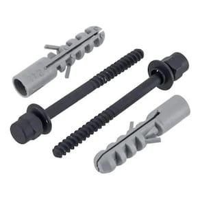 Par Parafuso Fixação De Vaso Bucha 10Mm Preto Fosco Fani 130 Bk