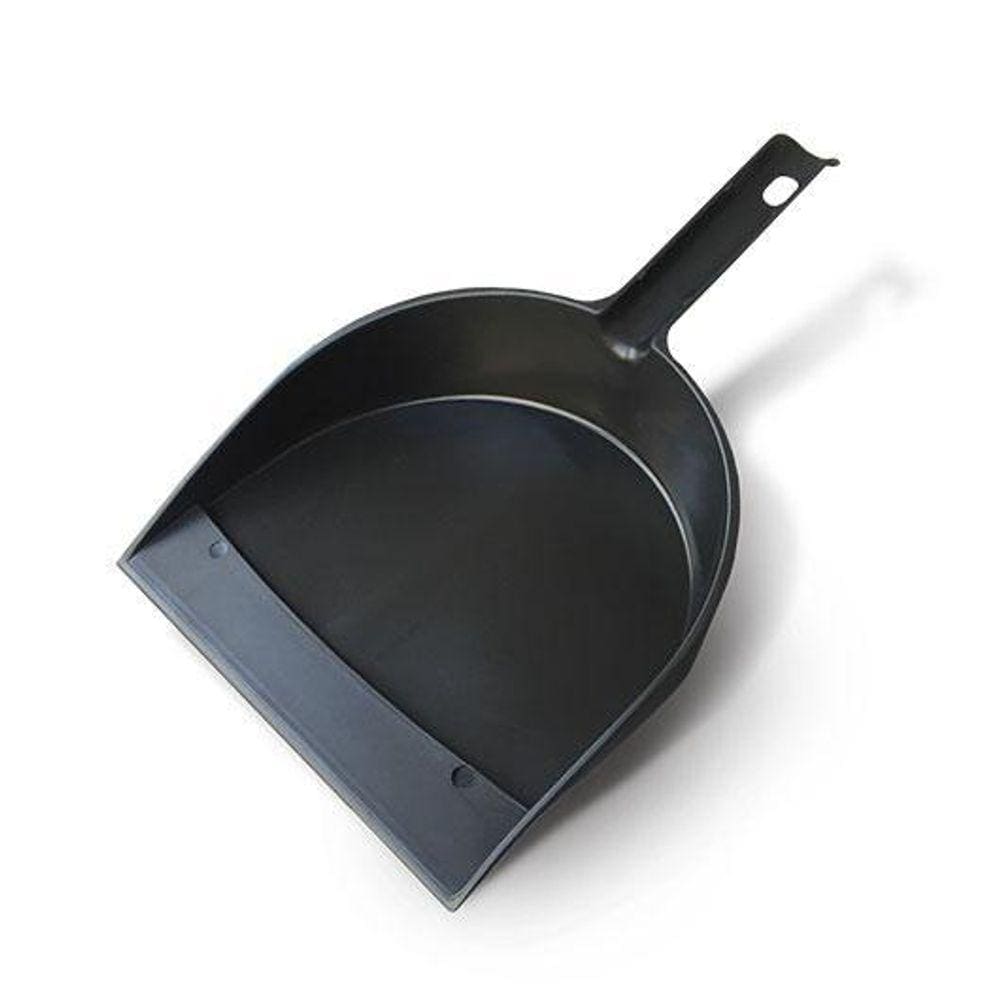 Pá Para Lixo Com Cabo Curto Preto 32X22X37 Cm 25307 Arqplast