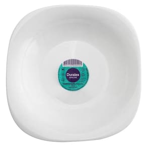 Jogo De Prato Vidro 6 Peças Plaza Fundo Duralex 22cm Branco