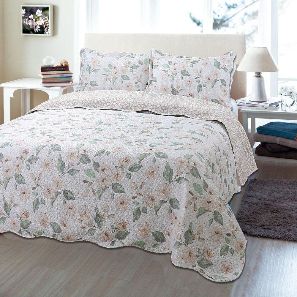 Kit Colcha Jolitex Queen Dyuri Ultrassonic Mariana