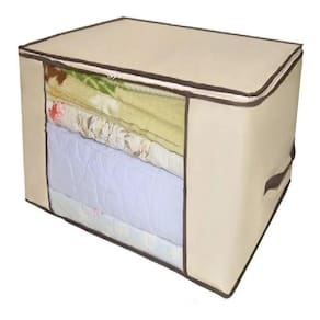 Caixa Organizador Guarda Roupa Flexivel Com Ziper