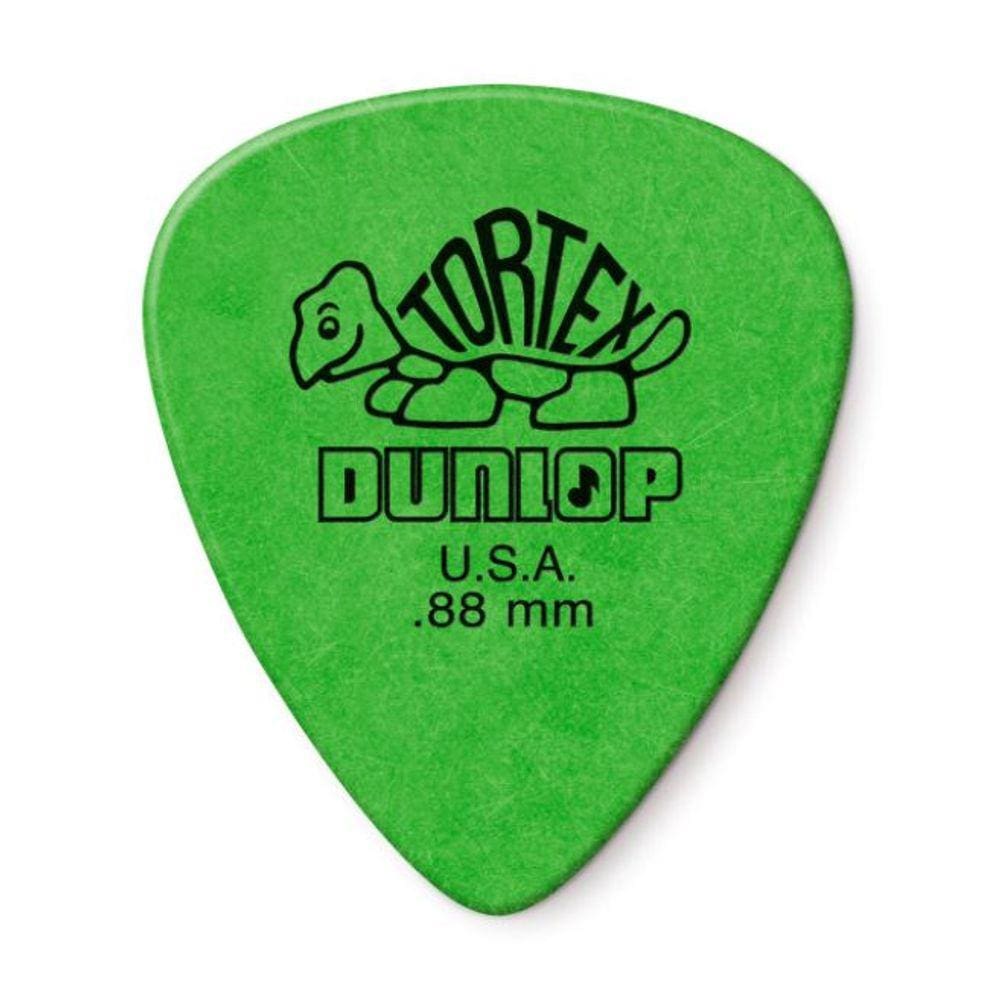 Palheta Dunlop Tortex 0.88mm Verde 12 Unidades 418P.88