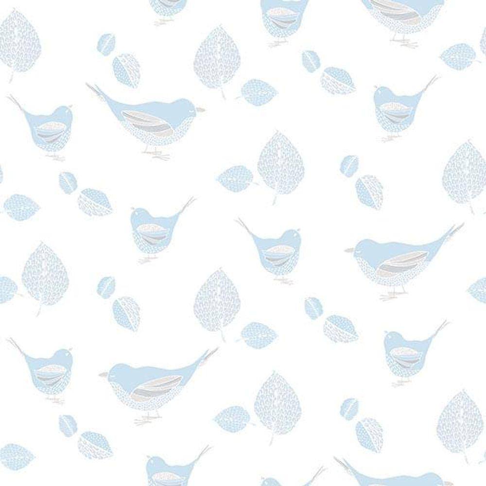 Papel de Parede Just 4 Kids Passarinhos G56541 - Rolo: 10m x 0,52m