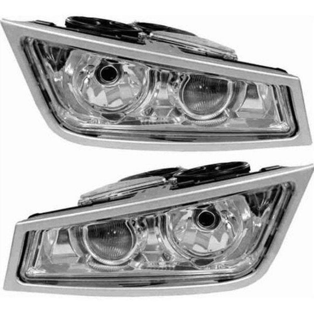 Par Farol Auxiliar Volvo Fh13 Com Moldura