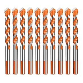 Broca De Torção Triangular Fura Tudo 6Mm Kit 10 Unidades