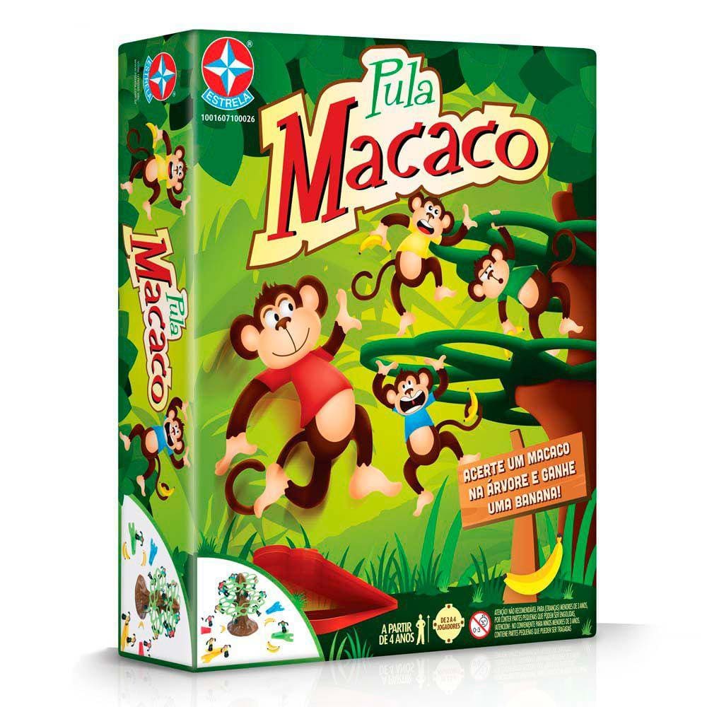 JOGO MACACO PULA DE MESA MACAQUINHO NO SEU GALHO TABULEIRO ESTRATEGIA PEGA  TIRA VARETA RACIOCINIO