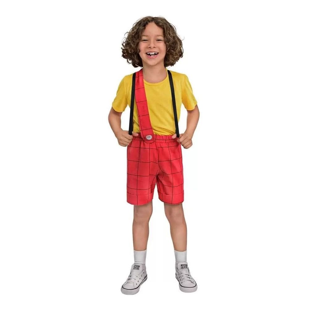 Fantasia Cascão Turma Da Mônica Infantil Mochila Chovinista