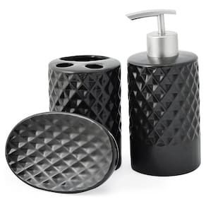 Porta Sabonete Escova de Dentes Sabonete Liquido Porcelana 3 Peças