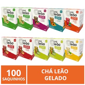 Chá Leão Gelado, 100 saquinhos
