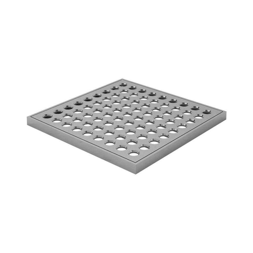 Grelha Quadrada Com Caixilho 15X15cm Cromada Fani 1919 Cr