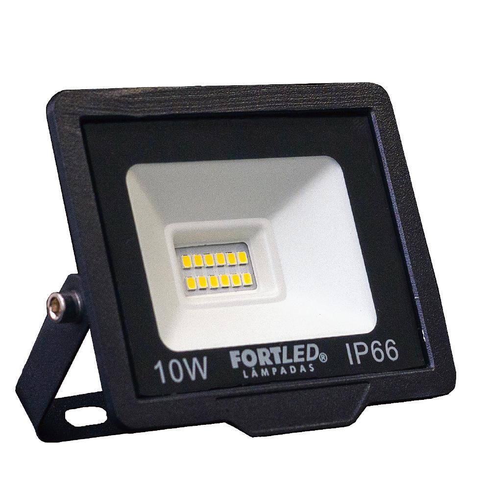 Refletor de Led 10W Luz Branca 110/220V 25.000h Fortled