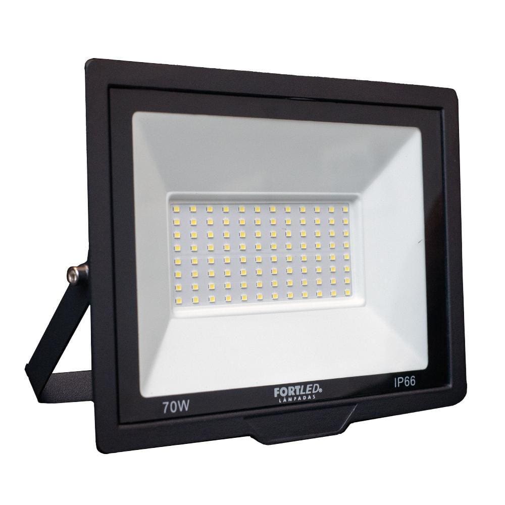 Refletor de Led 70W Luz Branca 110/220V 25.000h Fortled