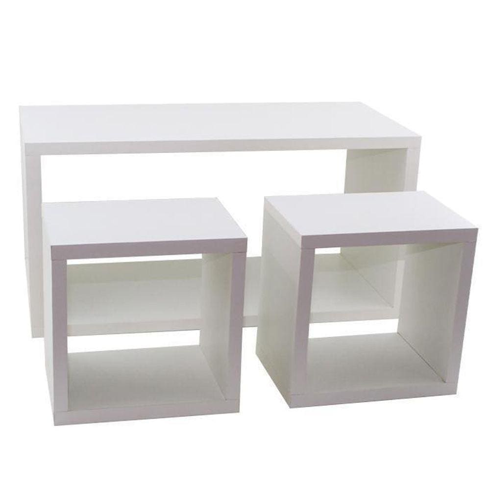 Kit 3 Nichos Tx Branco - Decor/Lavanderia/Quarto/Escritório