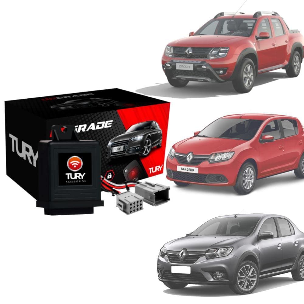 Módulo de Vidro Tury PRO 2.12 DV Renault Sandero/Logan/Oroch