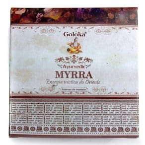 Incenso Cone Goloka Ayurvedic Energia Xamânica Mirra