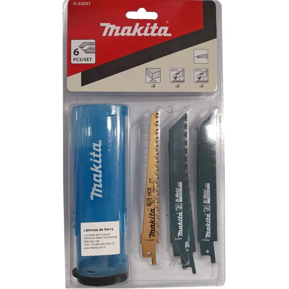 Kit Lâminas Serra Sabre Makita D-53051