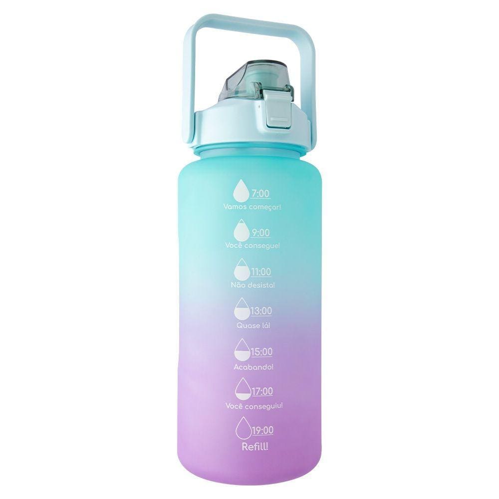 Garrafa Squeeze De Água Para Academia Fitness Tie Dye