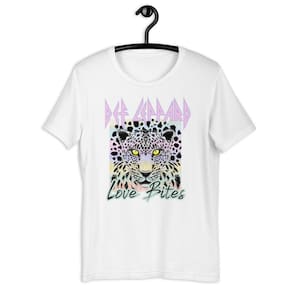 Camiseta Blusa Tshirt Feminina - Def Leppard Animal Print