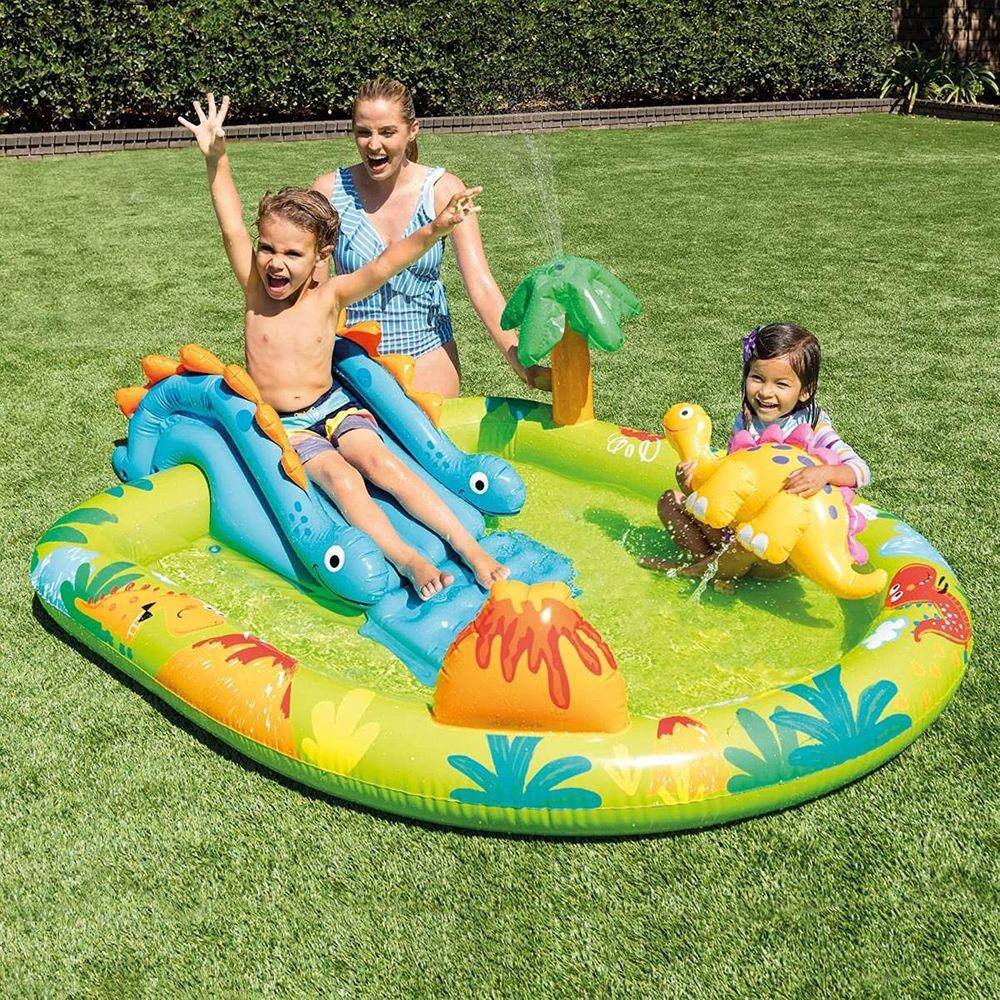 Piscina Inflável Infantil Dinossauro 191x152x58cm - Intex
