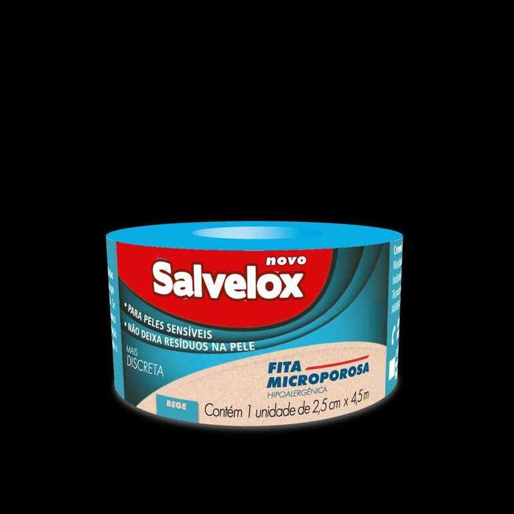 Fita Microporosa Salvelox Bege 2,5Cmx4,5 - Cremer