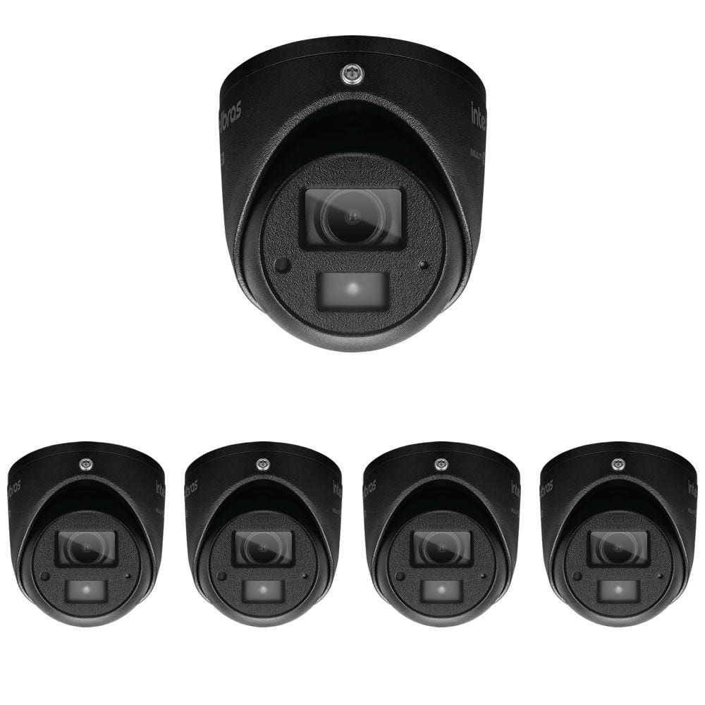 Kit 5 Câmeras Multi HD 2 Megapixels 2.8mm 20m VHD 3220 MINI D Intelbras