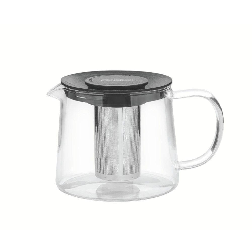 Bule Chá Em Vidro E Aço Inox Com Infusor 900 Ml 61762/090