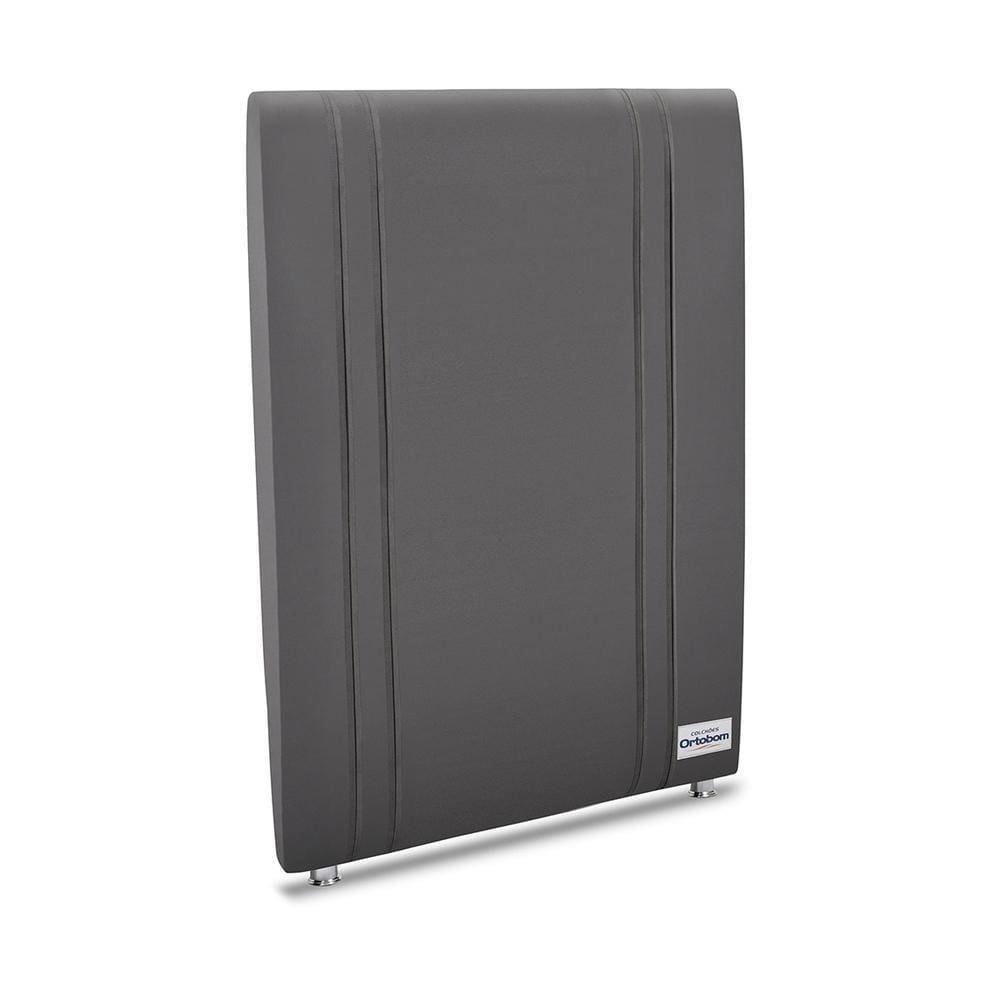 Cabeceira Tamisa Veluto Cinza Solteiro 8x90x125 Camurça