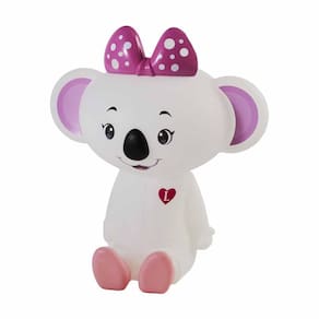 Luminária Infantil - Led e Fluorescente - Coala Lilica - Branca - DecorFun