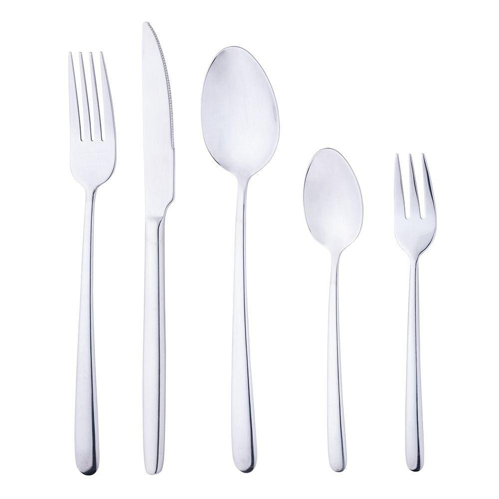 Faqueiro com 30 peças de aço inox Viena