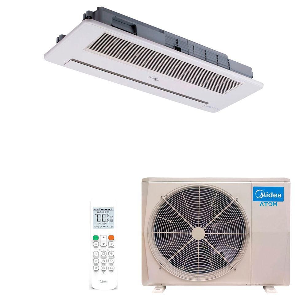 Ar Condicionado Split Cassete 1 Via Inverter Midea Atom 24000 BTUs Quente Frio 40ATAQA24M5 - 220V