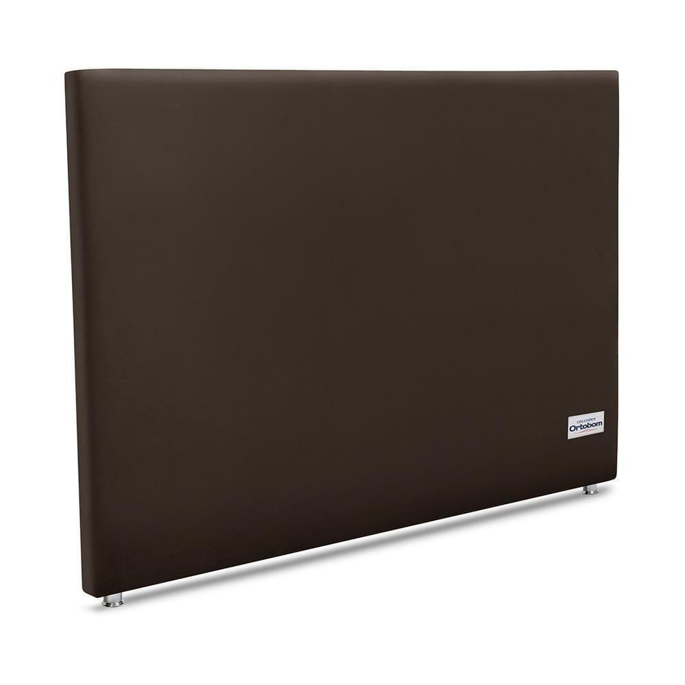 Cabeceira Sena Veluto Marrom Queen 12x160x125 Camurça
